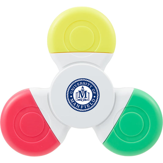 Custom logo Multi-Ink Spinner Highlighter