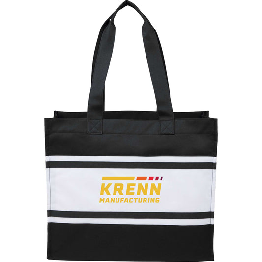 Custom logo Varsity Box Tote