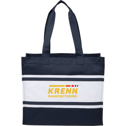 Custom logo Varsity Box Tote