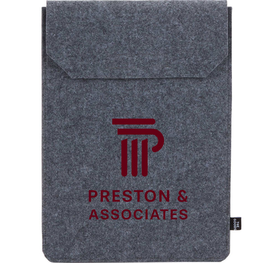 Custom logo The Goods Recycled Felt Business Sleeve