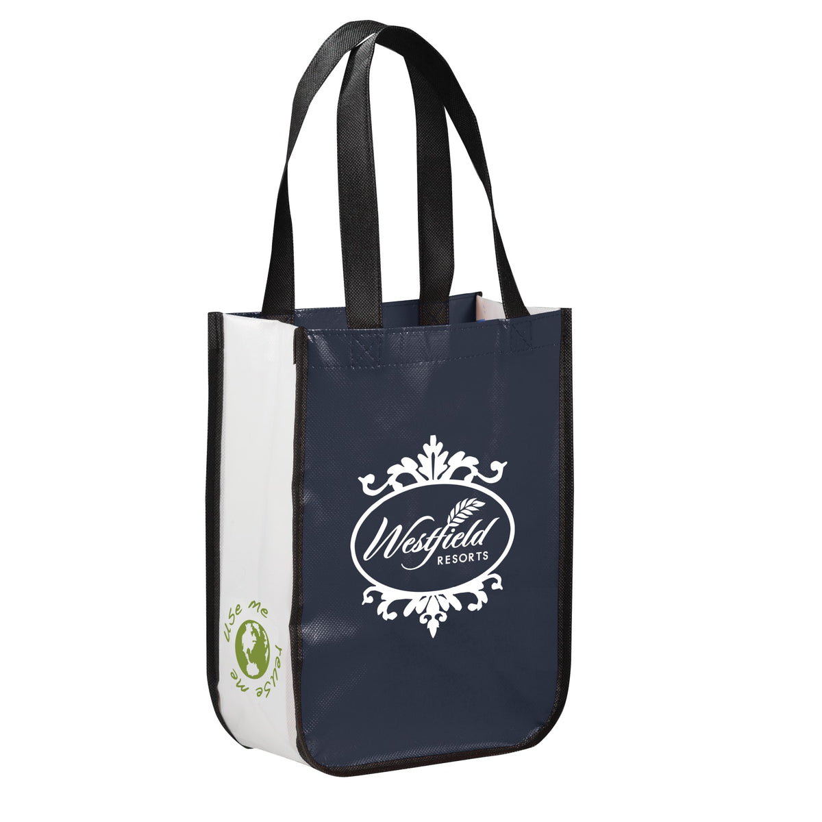 Custom logo Gloss Laminated Non-Woven Gift Tote