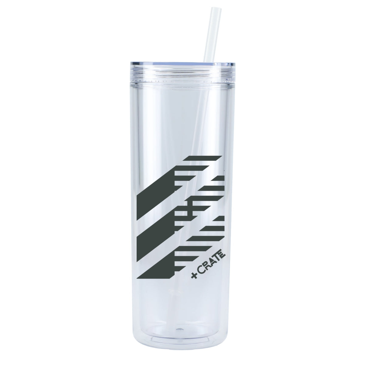 Custom logo Chroma Recycled Acrylic Straw Tumbler 16oz