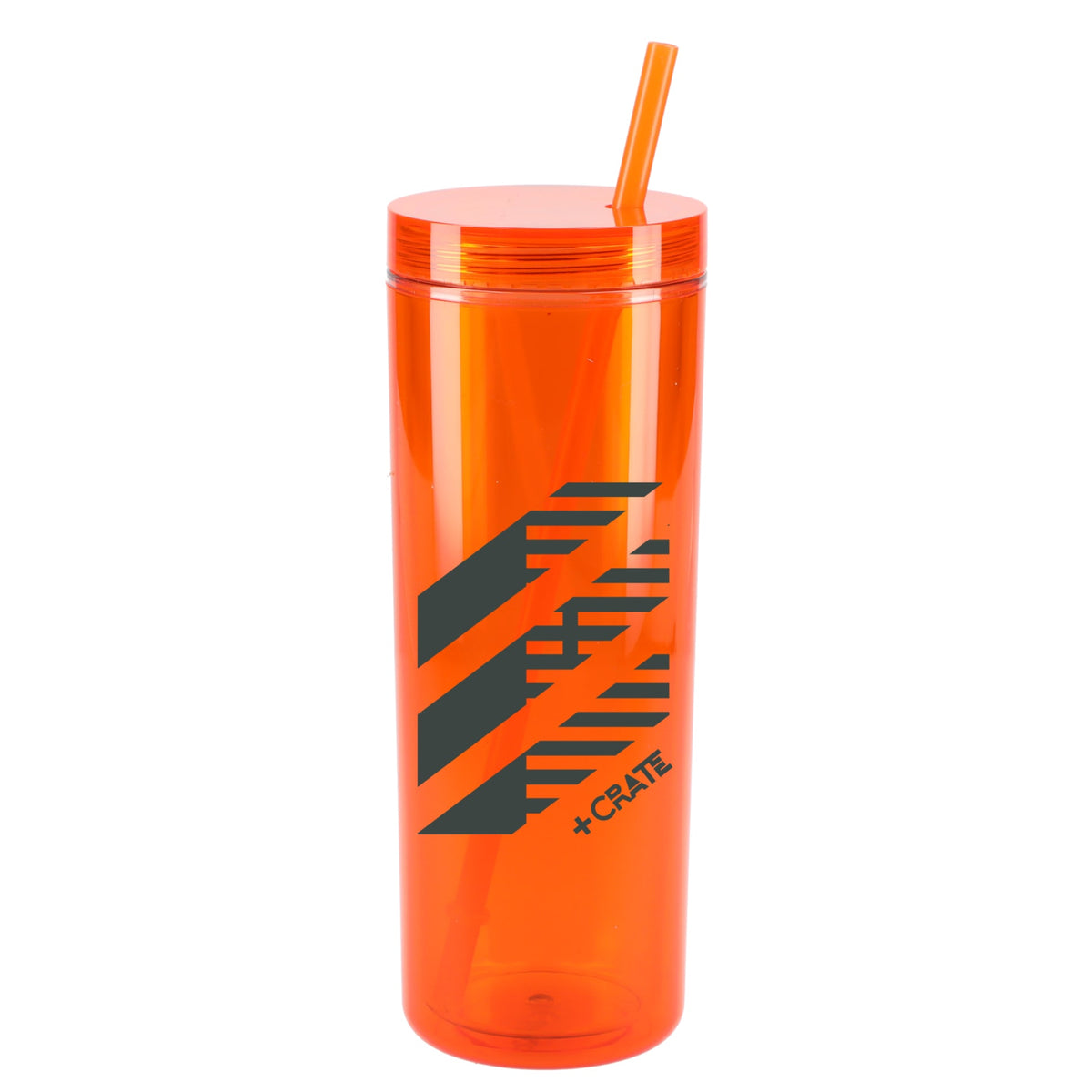 Custom logo Chroma Recycled Acrylic Straw Tumbler 16oz