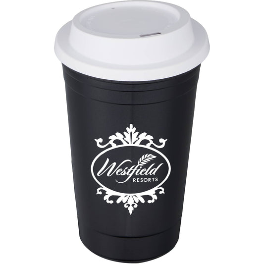 Custom logo The Traveler Insulated Cup 16 oz. w/ Lid