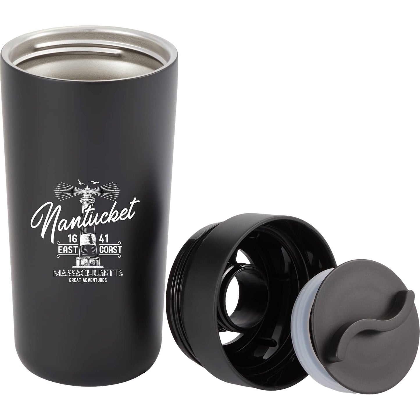 Maddie Recycled SS Vacuum Tumbler w/ 360 Lid 16oz