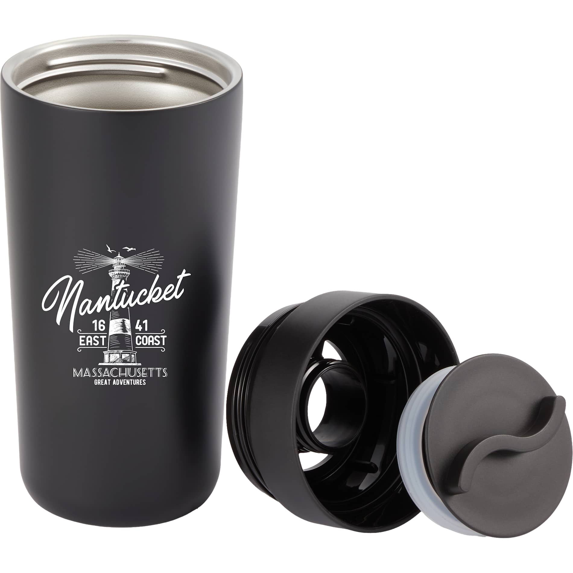Maddie Recycled SS Vacuum Tumbler w/ 360 Lid 16oz