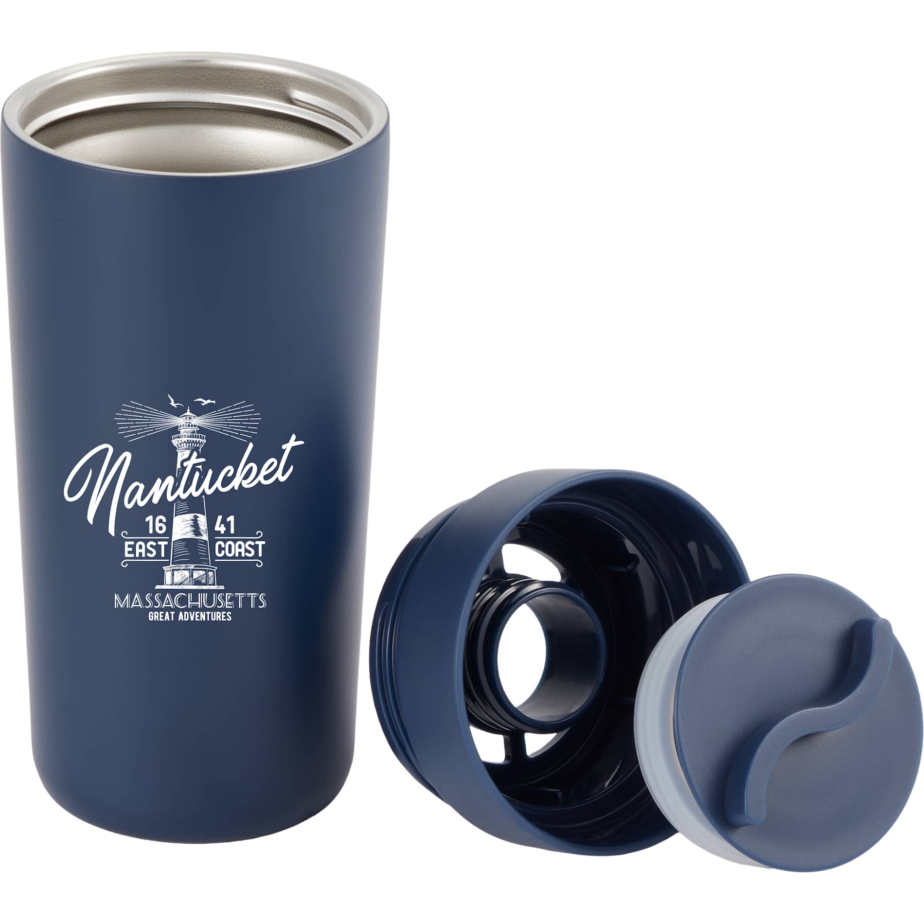 Maddie Recycled SS Vacuum Tumbler w/ 360 Lid 16oz