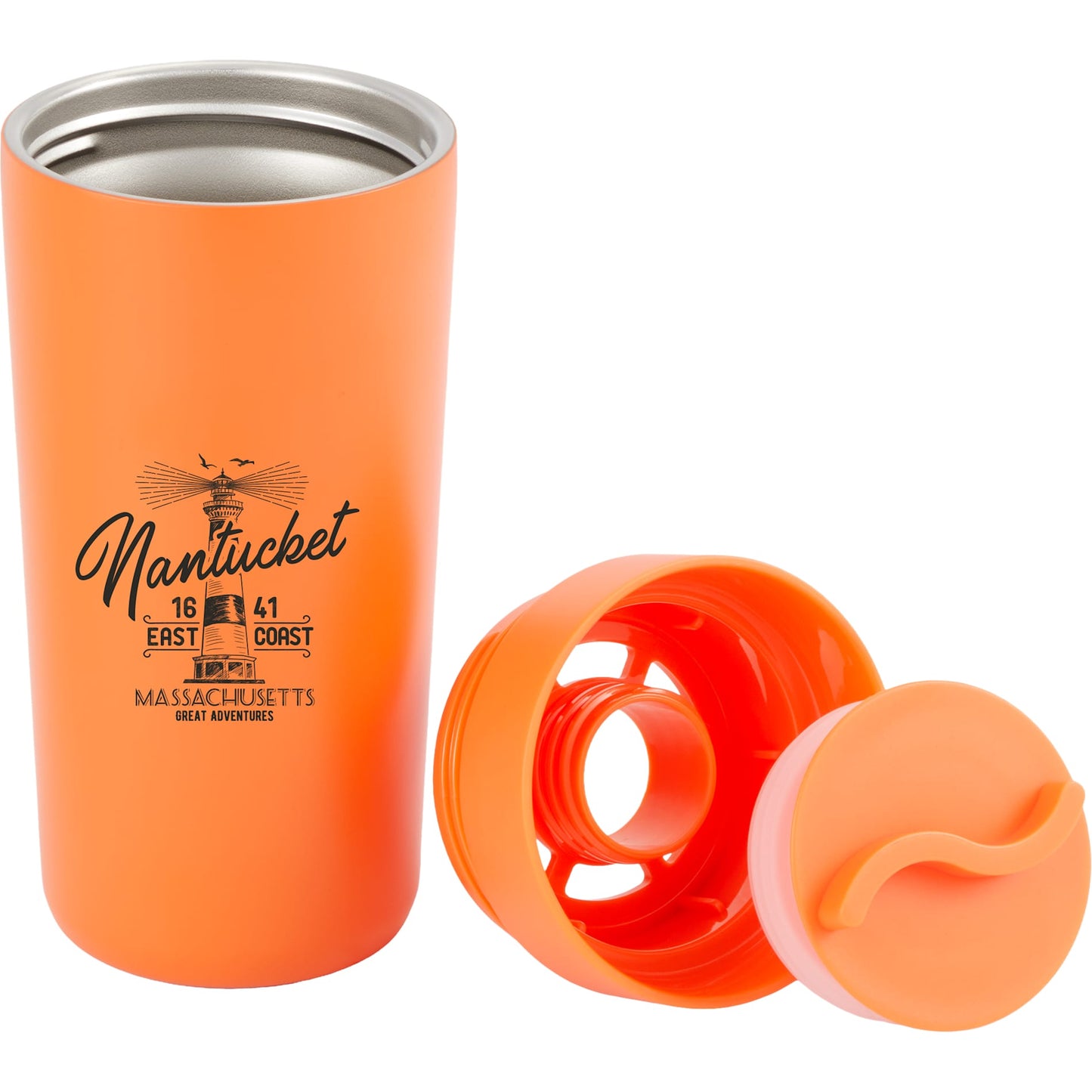 Maddie Recycled SS Vacuum Tumbler w/ 360 Lid 16oz