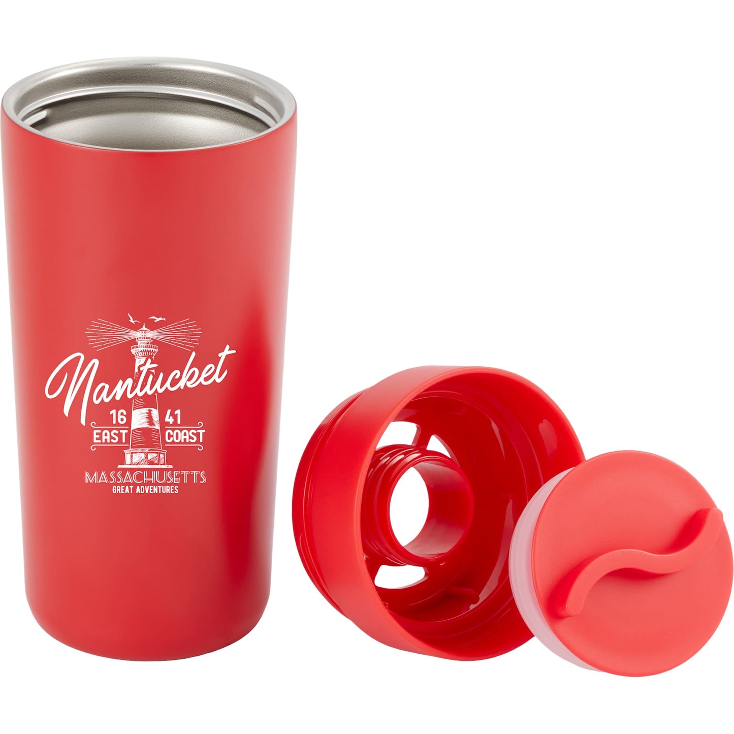 Maddie Recycled SS Vacuum Tumbler w/ 360 Lid 16oz