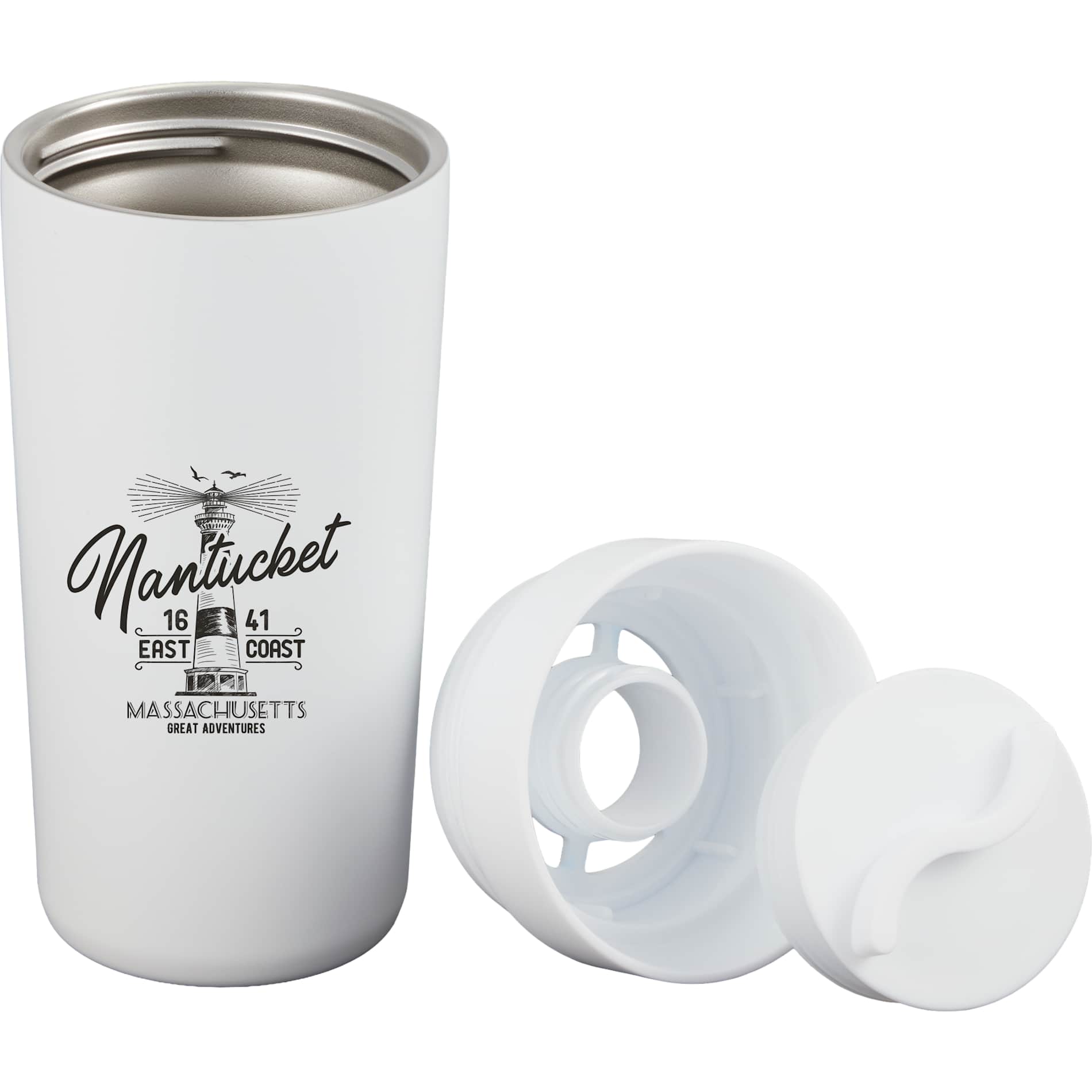 Maddie Recycled SS Vacuum Tumbler w/ 360 Lid 16oz
