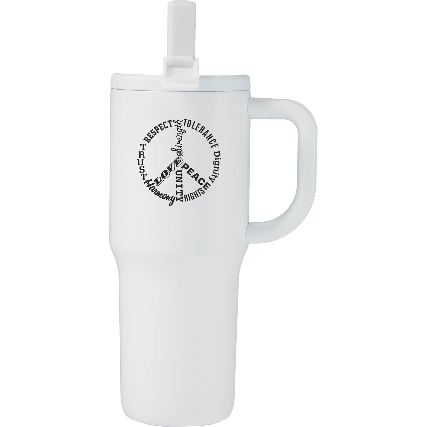 Alpine 30oz Vac Insul Mug w/protective straw cover