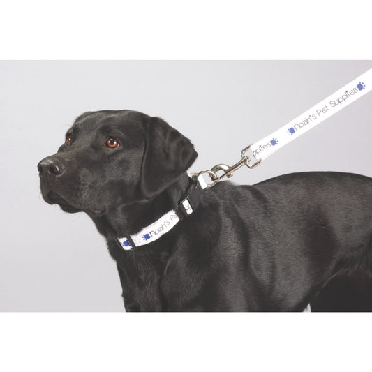 Custom logo Full Color 1" Wide Premium Pet Leash