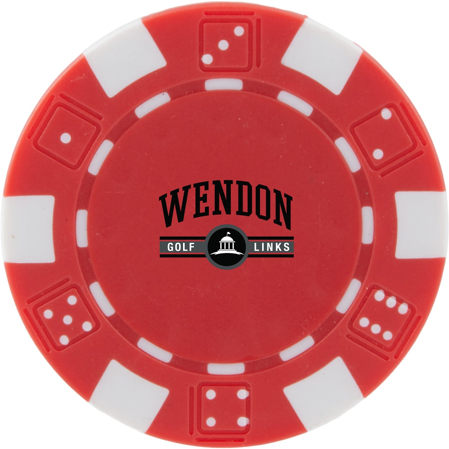 Recycled Poker Chip Ball Marker