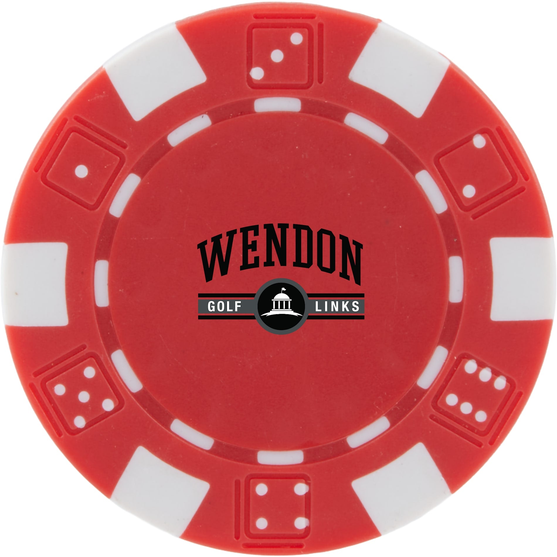 Recycled Poker Chip Ball Marker