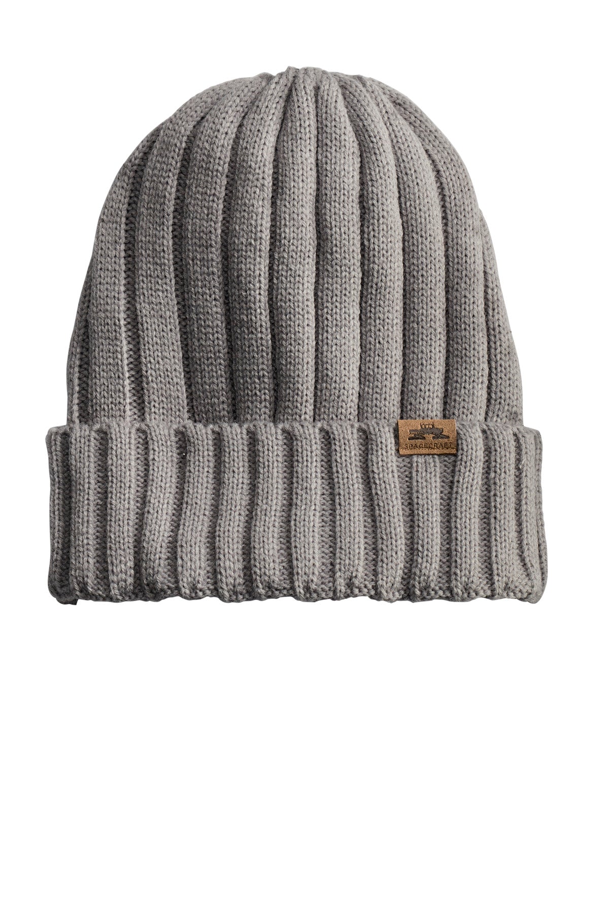 Custom logo LIMITED EDITION Spacecraft Throwback Beanie SPC10 in Alloy Gray