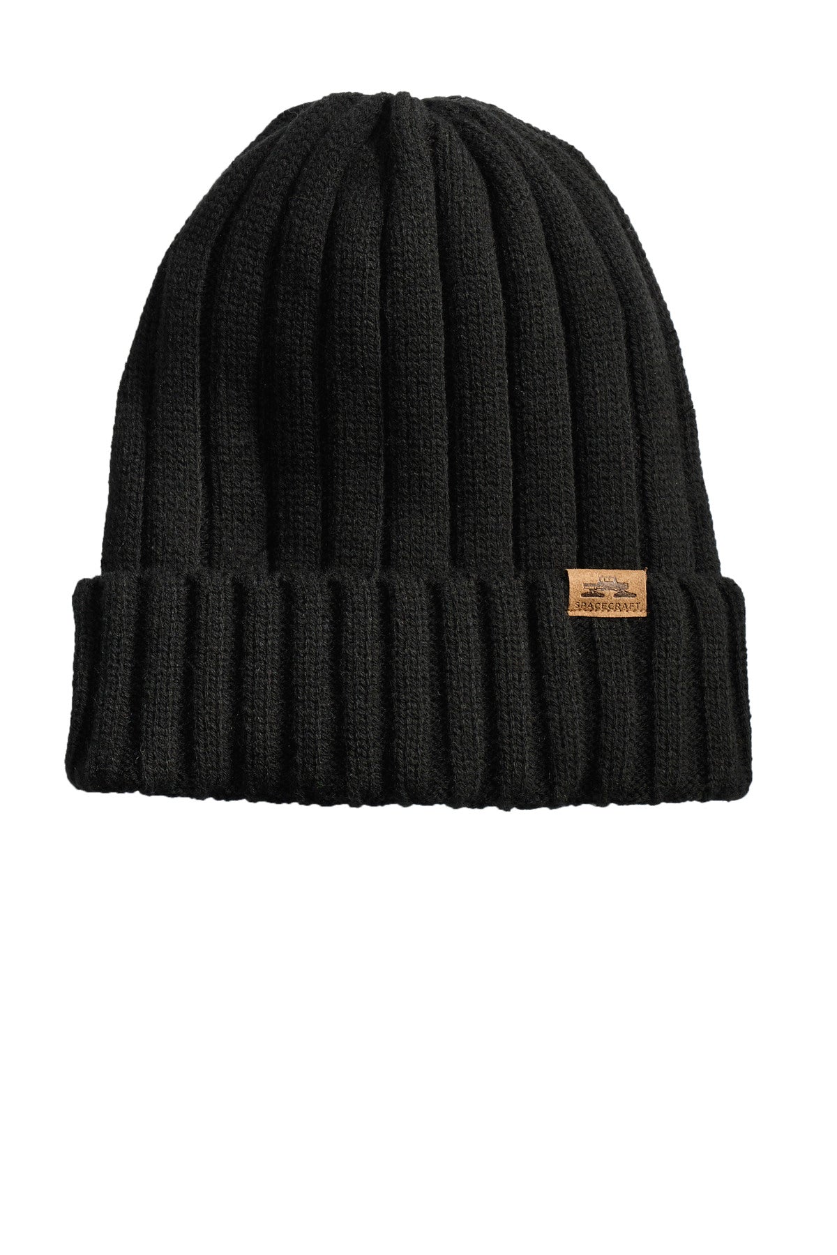 Custom logo LIMITED EDITION Spacecraft Throwback Beanie SPC10 in Black
