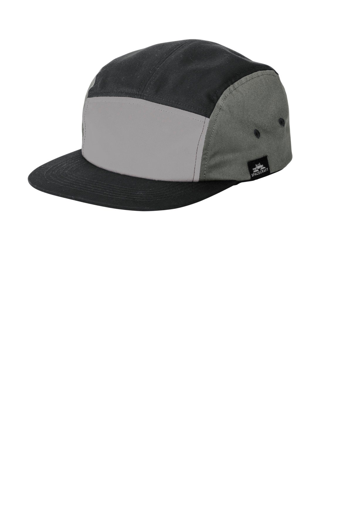 Custom logo LIMITED EDITION Spacecraft Colorblock Cap SPC6 in Black/ Charcoal/ Gray