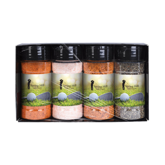 Custom logo Gourmet Spice and Rub Bottle Shaker Set