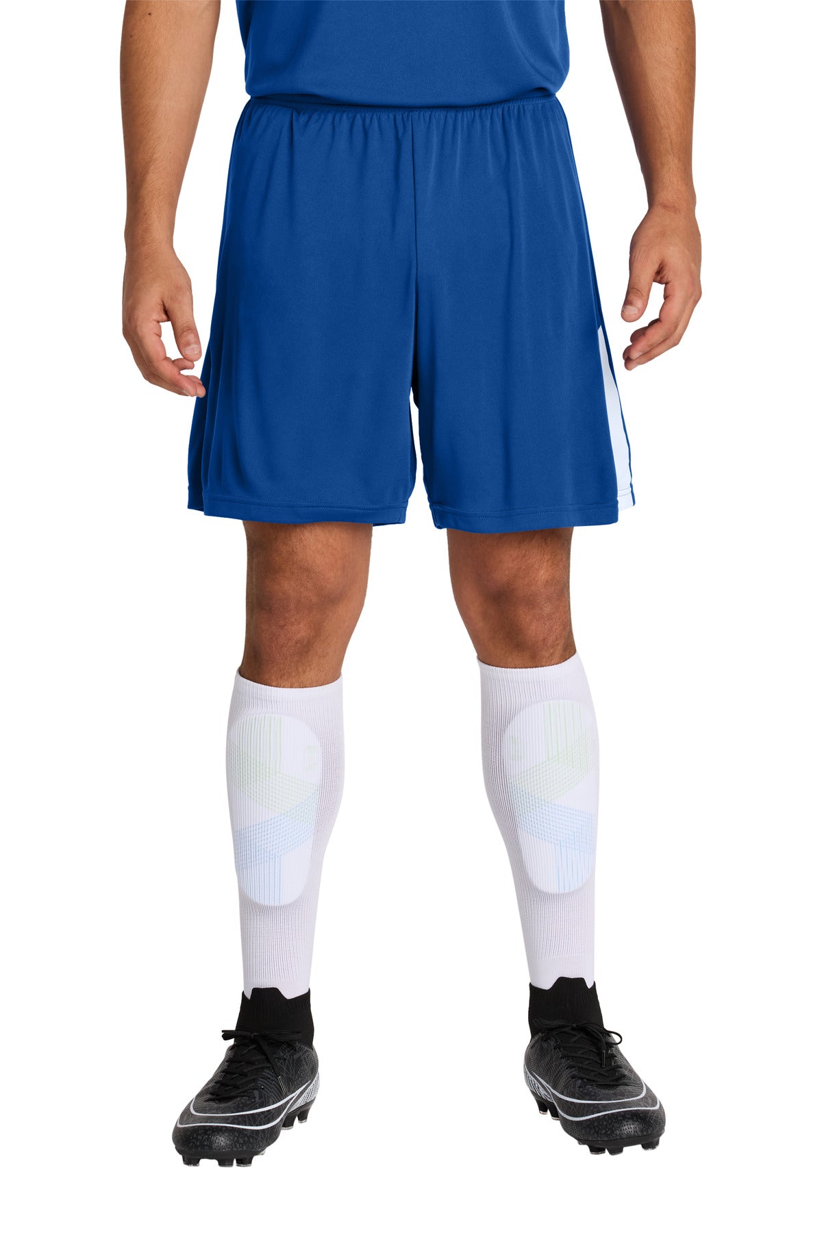 Custom logo Sport-Tek® Competitor™ United 7  Short ST103 in True Royal/ White
