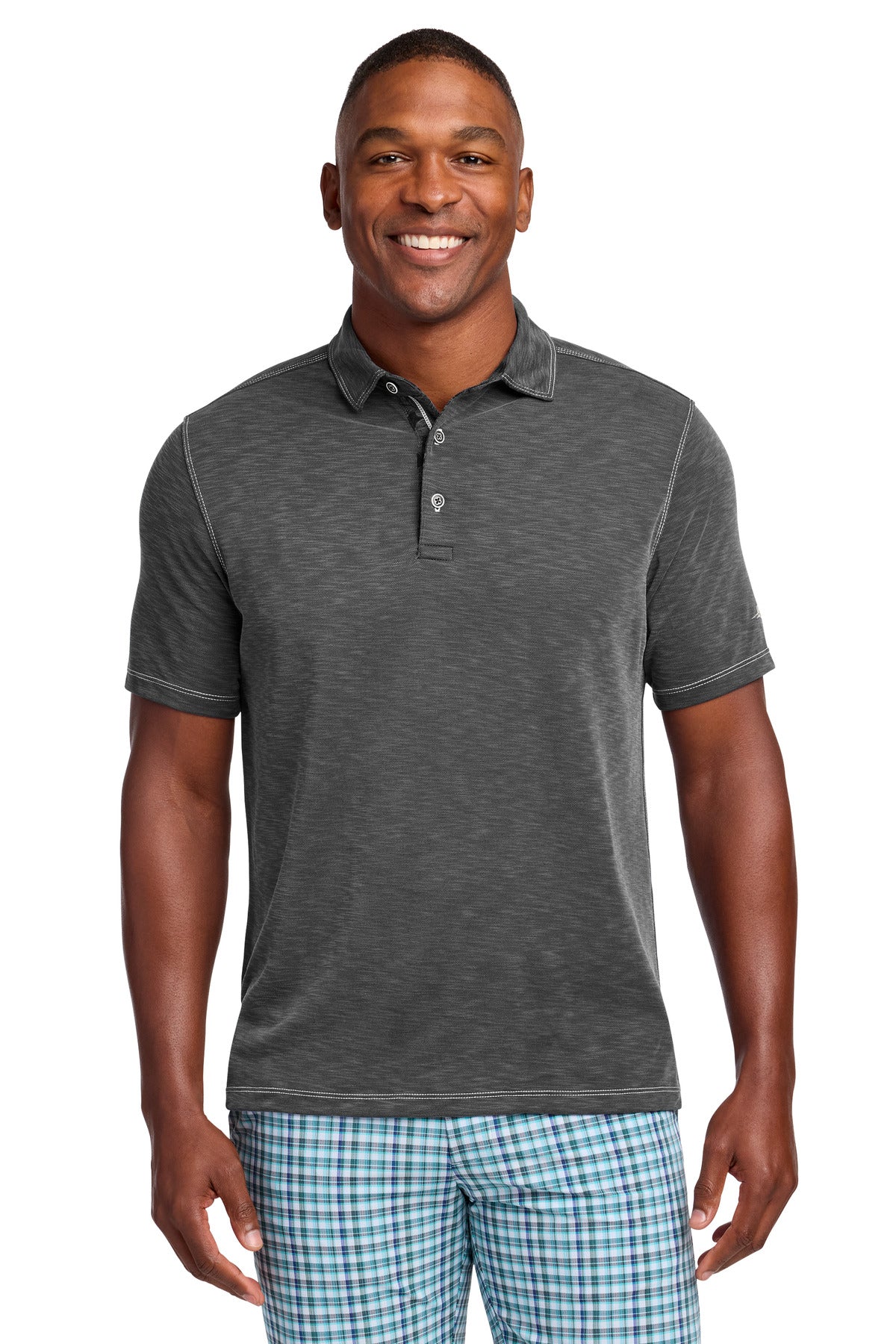 Custom logo LIMITED EDITION Tommy Bahama® Palmetto Paradise Polo ST224065TB in Black