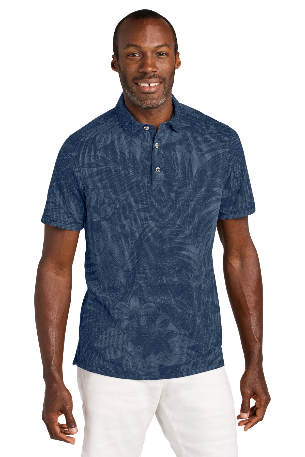 Custom logo Tommy Bahama® Santiago Paradise Polo ST227544TB in Blue Note