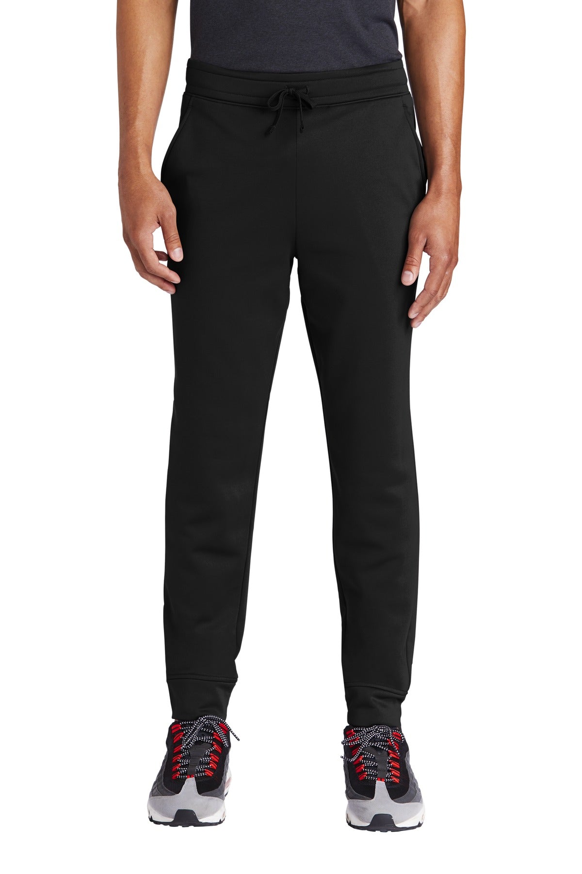 Custom logo Sport-Tek ® Sport-Wick ® Fleece Jogger ST233 in Black