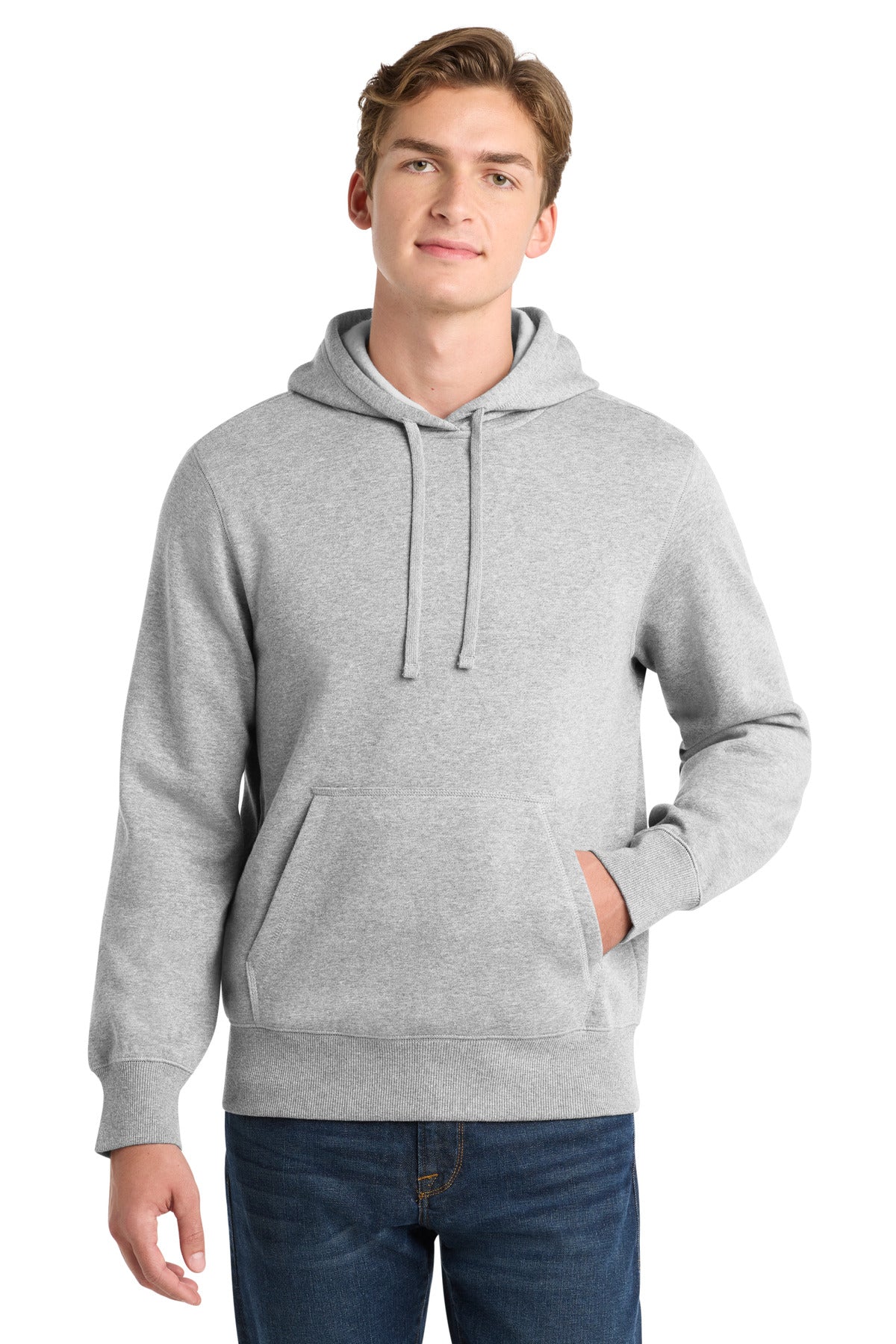 Custom logo Sport-Tek® Pullover Hooded Sweatshirt. ST254 in Athletic Heather