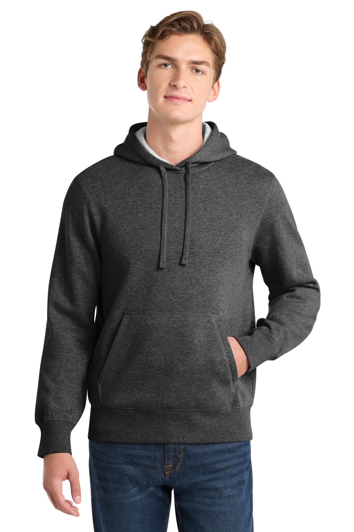 Custom logo Sport-Tek® Pullover Hooded Sweatshirt. ST254 in Graphite Heather