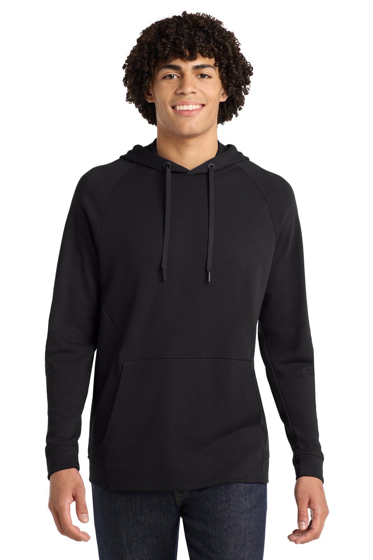 Custom logo Sport-Tek ® Lightweight French Terry Pullover Hoodie. ST272 in Black