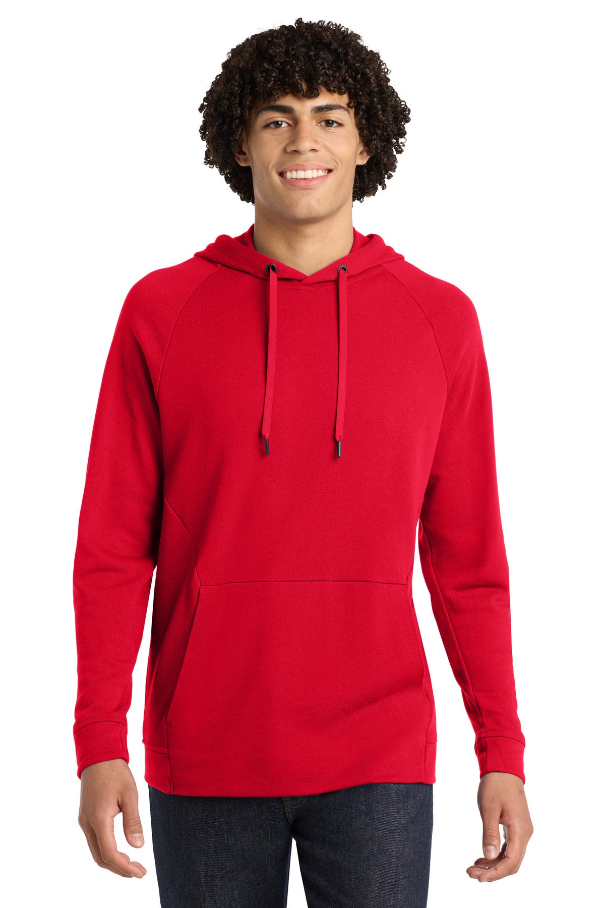 Custom logo Sport-Tek ® Lightweight French Terry Pullover Hoodie. ST272 in True Red