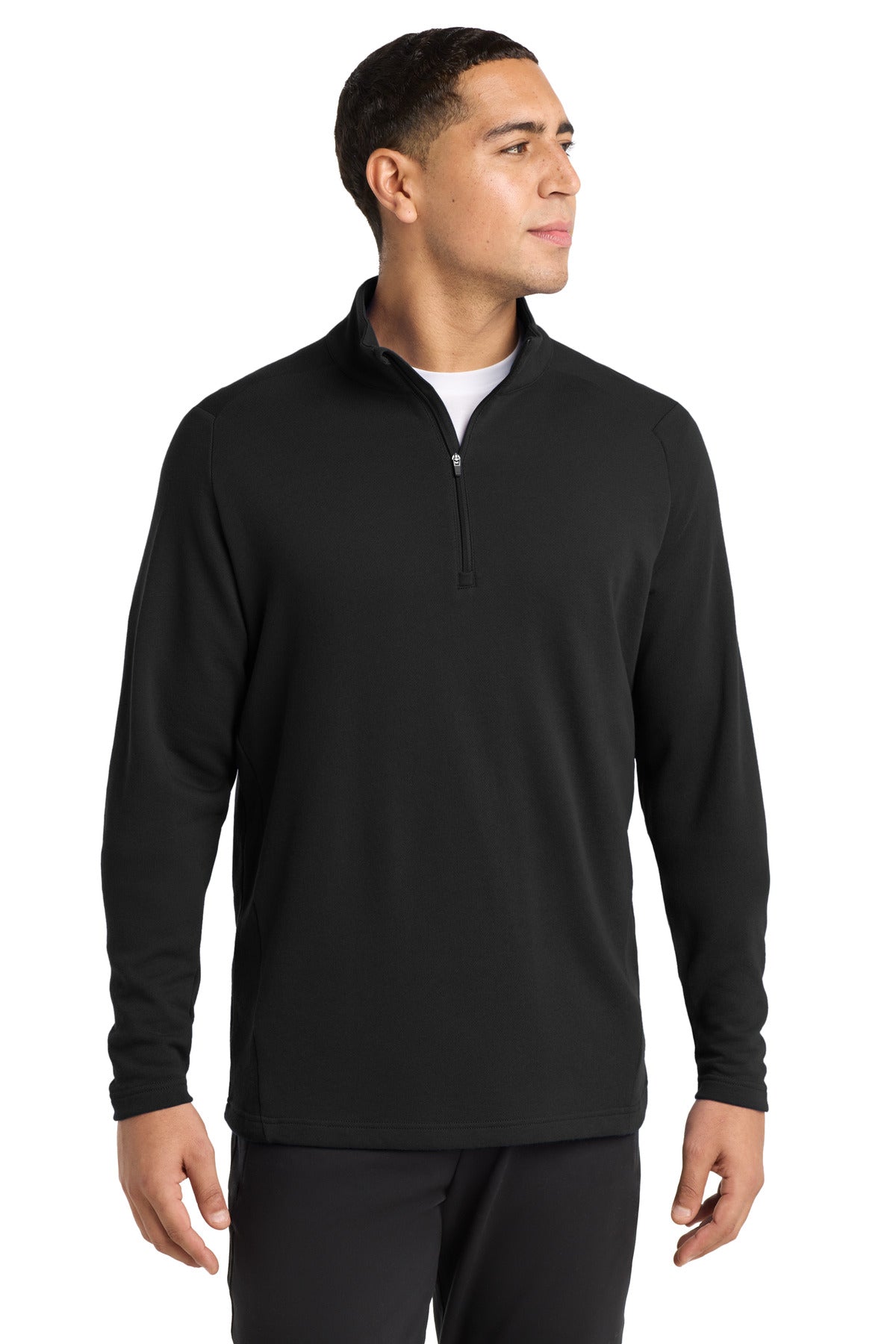 Custom logo Sport-Tek ® Lightweight French Terry 1/4-Zip Pullover. ST273 in Black