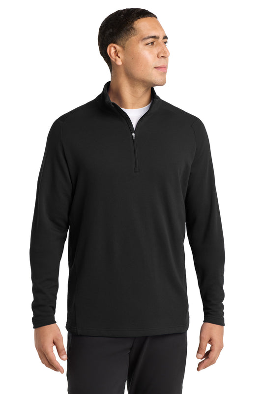 Custom logo Sport-Tek ® Lightweight French Terry 1/4-Zip Pullover. ST273 in Black