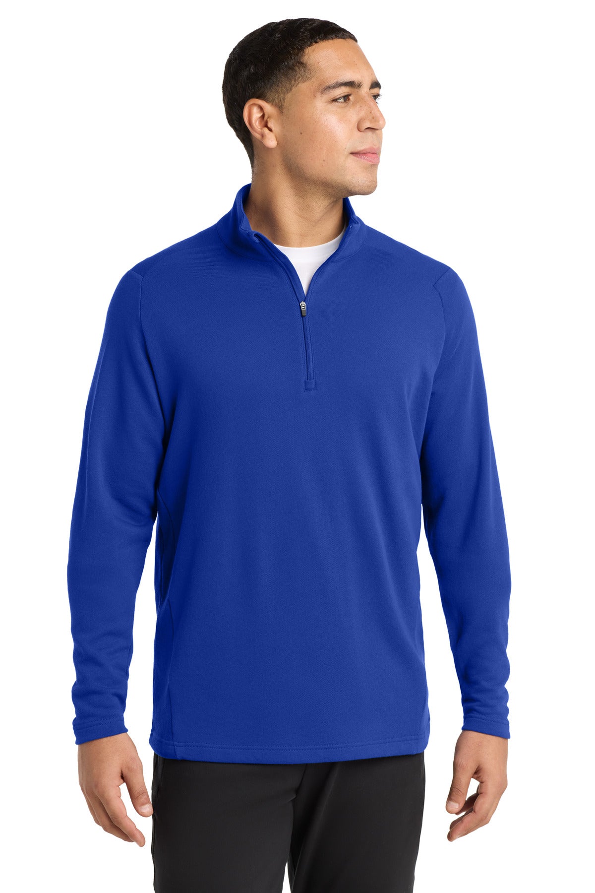 Custom logo Sport-Tek ® Lightweight French Terry 1/4-Zip Pullover. ST273 in True Royal