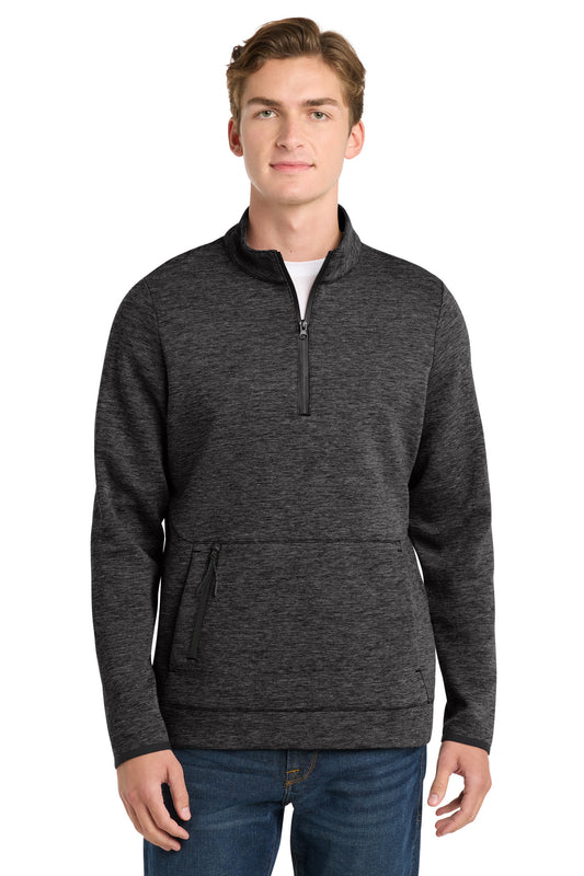 Custom logo Sport-Tek ® Triumph 1/4-Zip Pullover ST281 in Black Heather