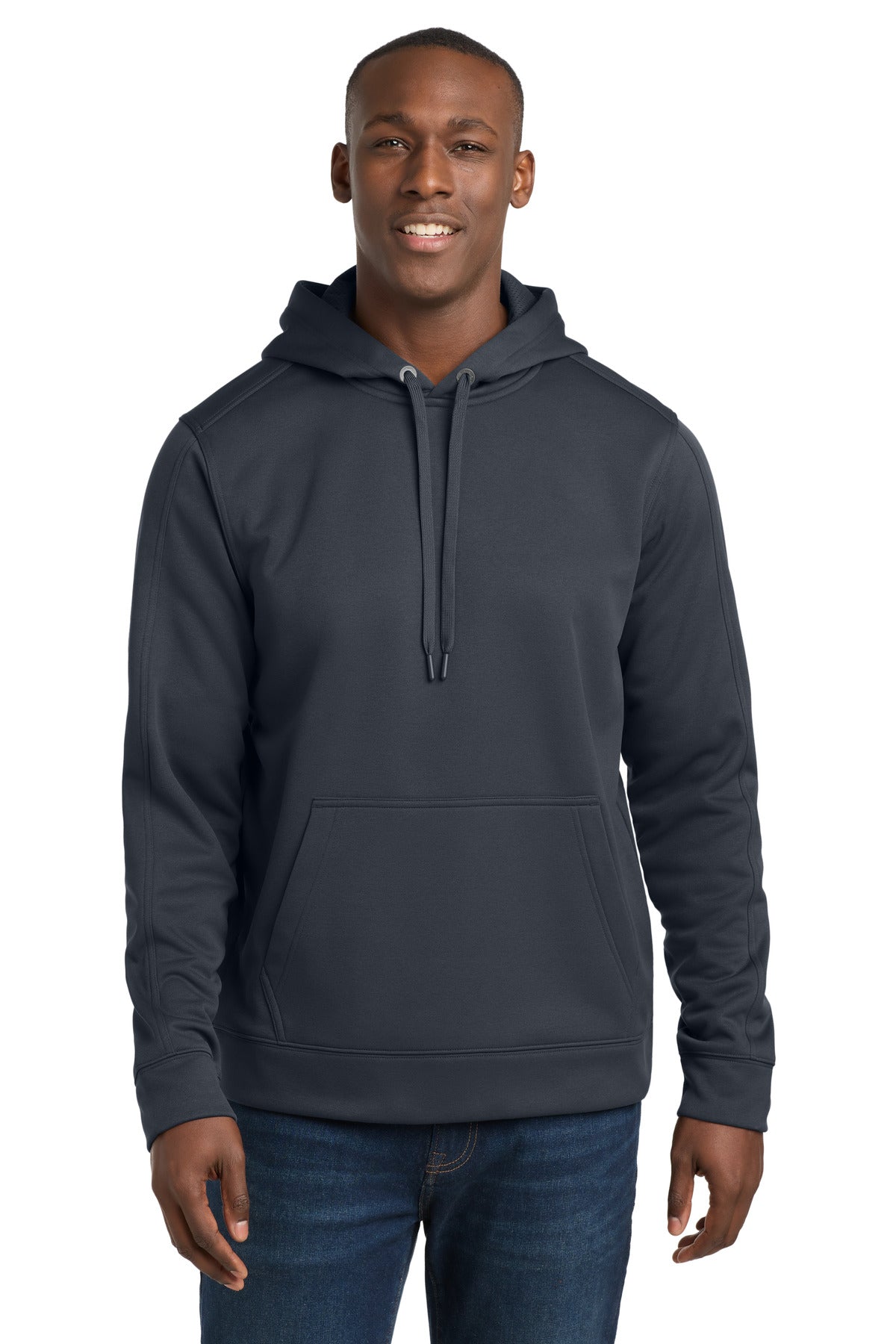 Custom logo Sport-Tek® Repel Fleece Hooded Pullover. ST290 in Graphite
