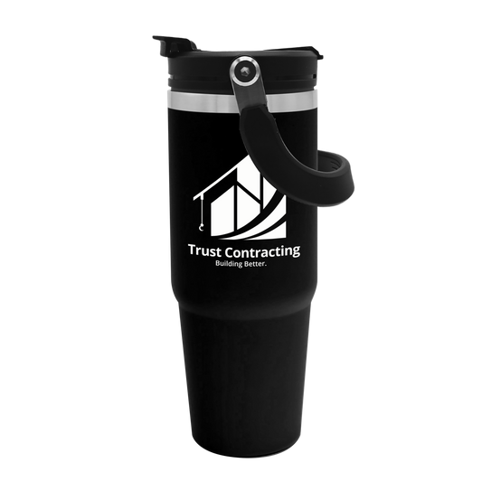 Bravo Stainless Steel Bottle with 2-in-1 Flip-Straw Lid - 30 oz.