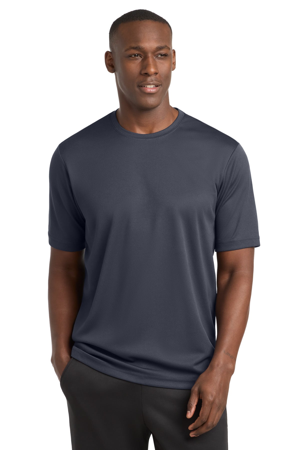 Custom logo Sport-Tek® PosiCharge® RacerMesh® Tee. ST340 in Graphite