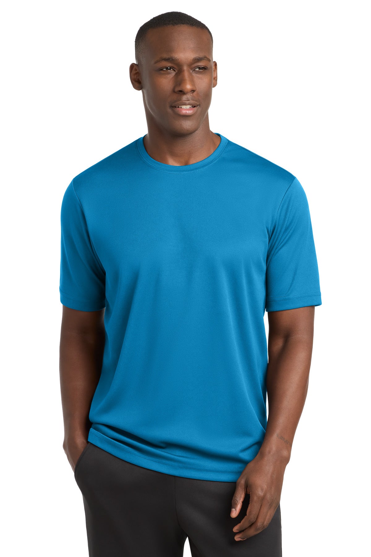 Custom logo Sport-Tek® PosiCharge® RacerMesh® Tee. ST340 in Pond Blue