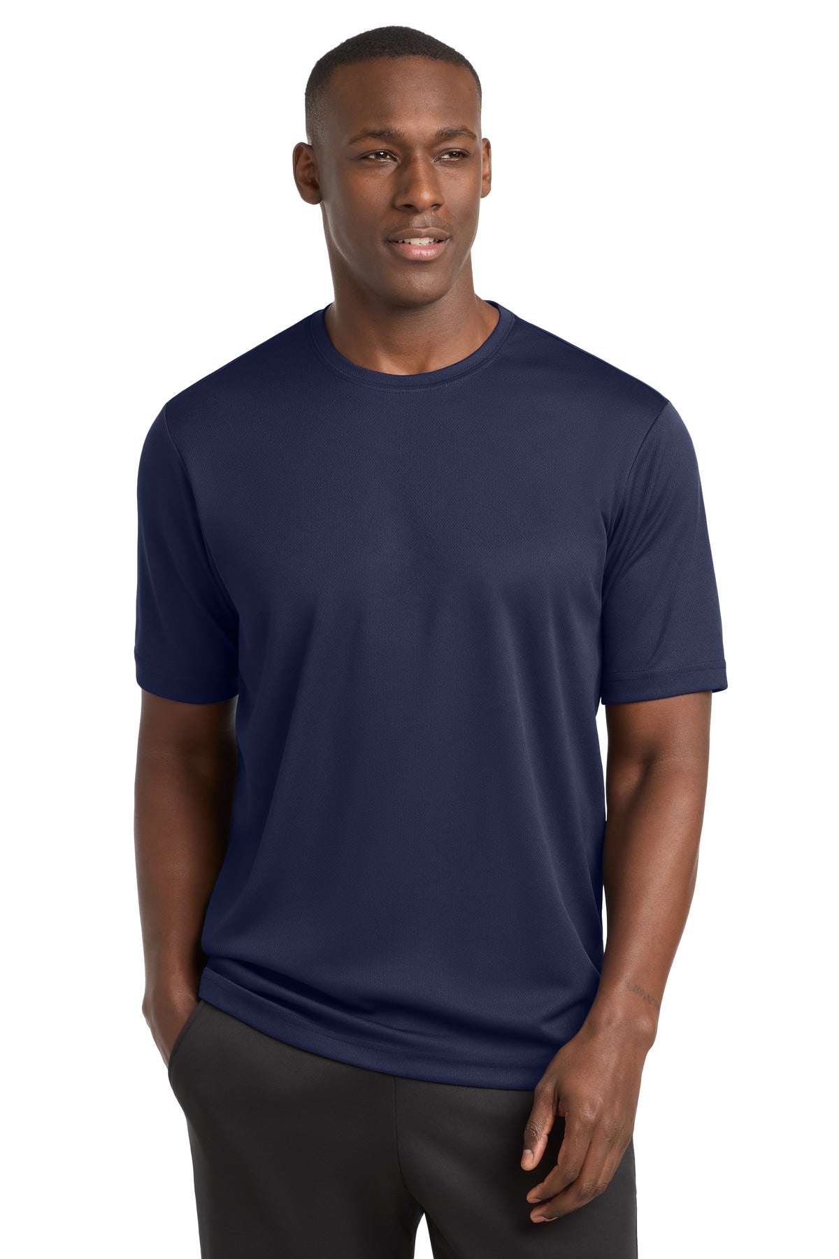 Custom logo Sport-Tek® PosiCharge® RacerMesh® Tee. ST340 in True Navy