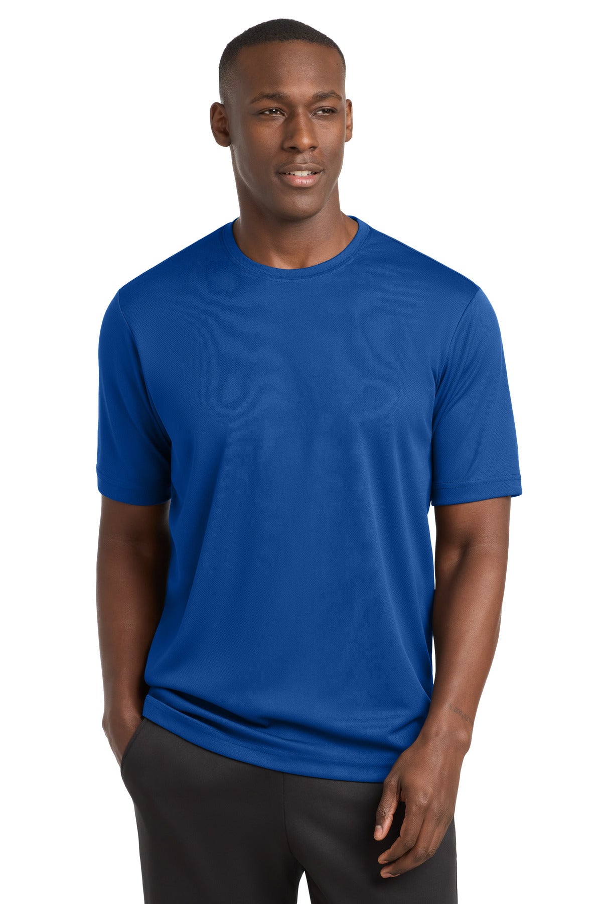 Custom logo Sport-Tek® PosiCharge® RacerMesh® Tee. ST340 in True Royal