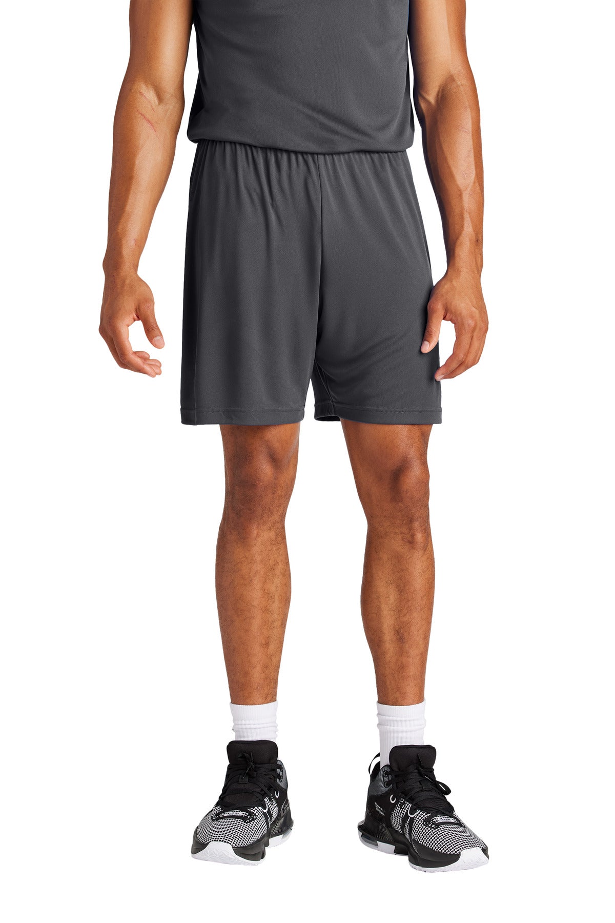 Custom logo Sport-Tek® PosiCharge® Competitor™ 7  Short ST349 in Iron Grey