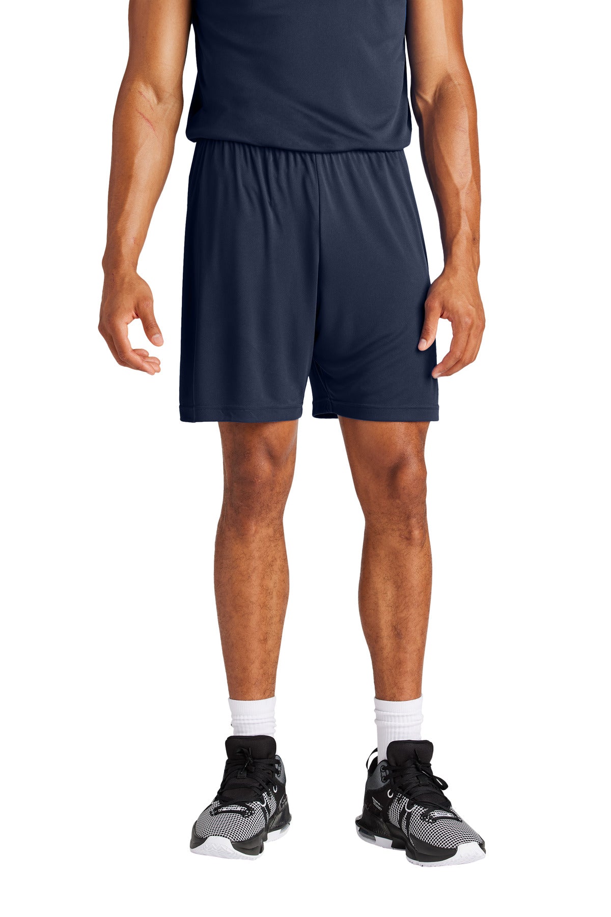 Custom logo Sport-Tek® PosiCharge® Competitor™ 7  Short ST349 in True Navy