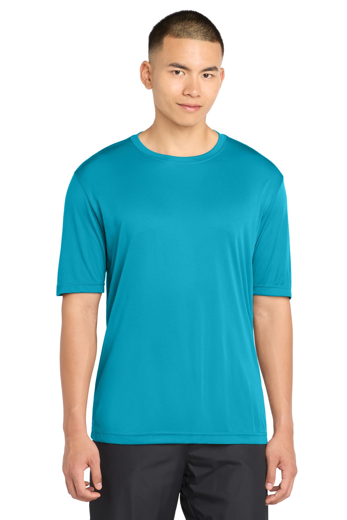 Custom logo Sport-Tek® PosiCharge® Competitor™ Tee. ST350 in Atomic Blue