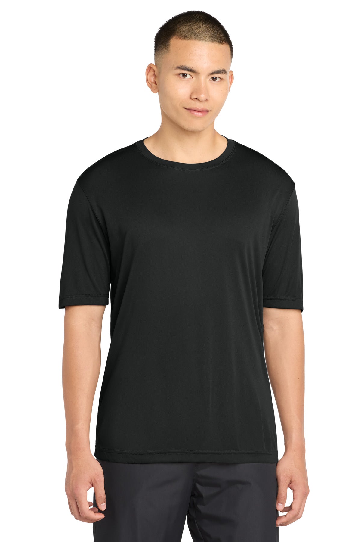 Custom logo Sport-Tek® PosiCharge® Competitor™ Tee. ST350 in Black