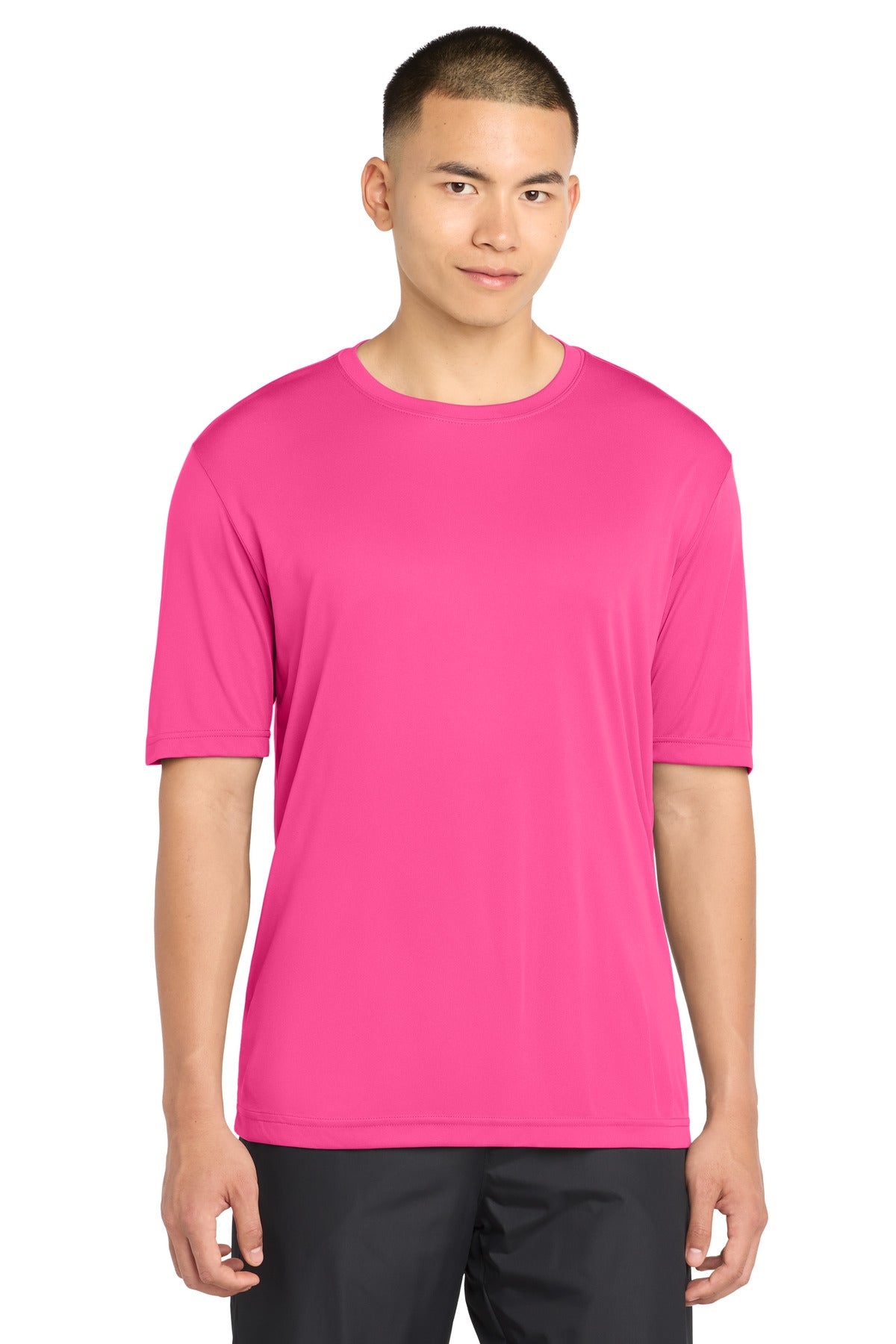 Custom logo Sport-Tek® PosiCharge® Competitor™ Tee. ST350 in Neon Pink
