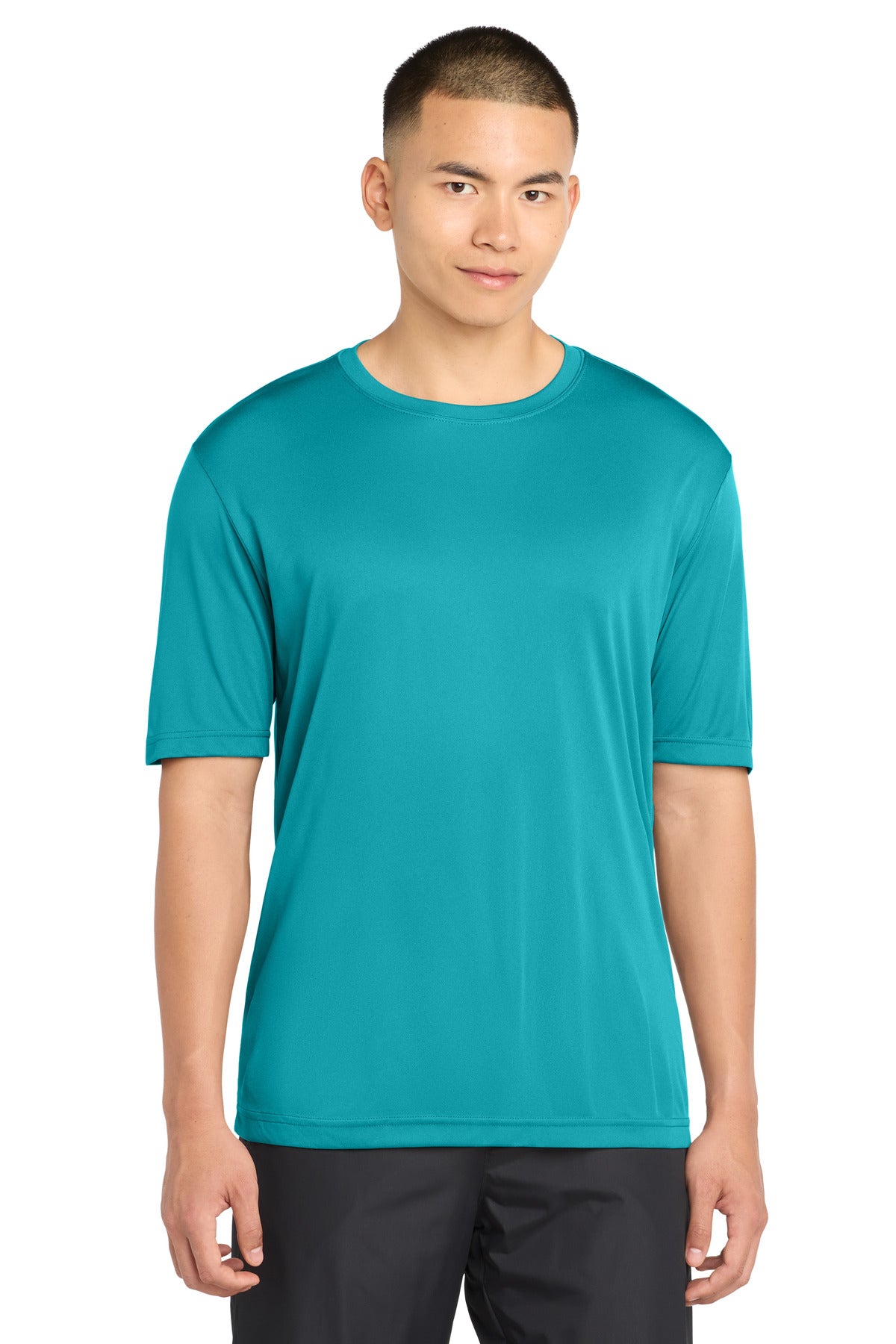 Custom logo Sport-Tek® PosiCharge® Competitor™ Tee. ST350 in Tropic Blue