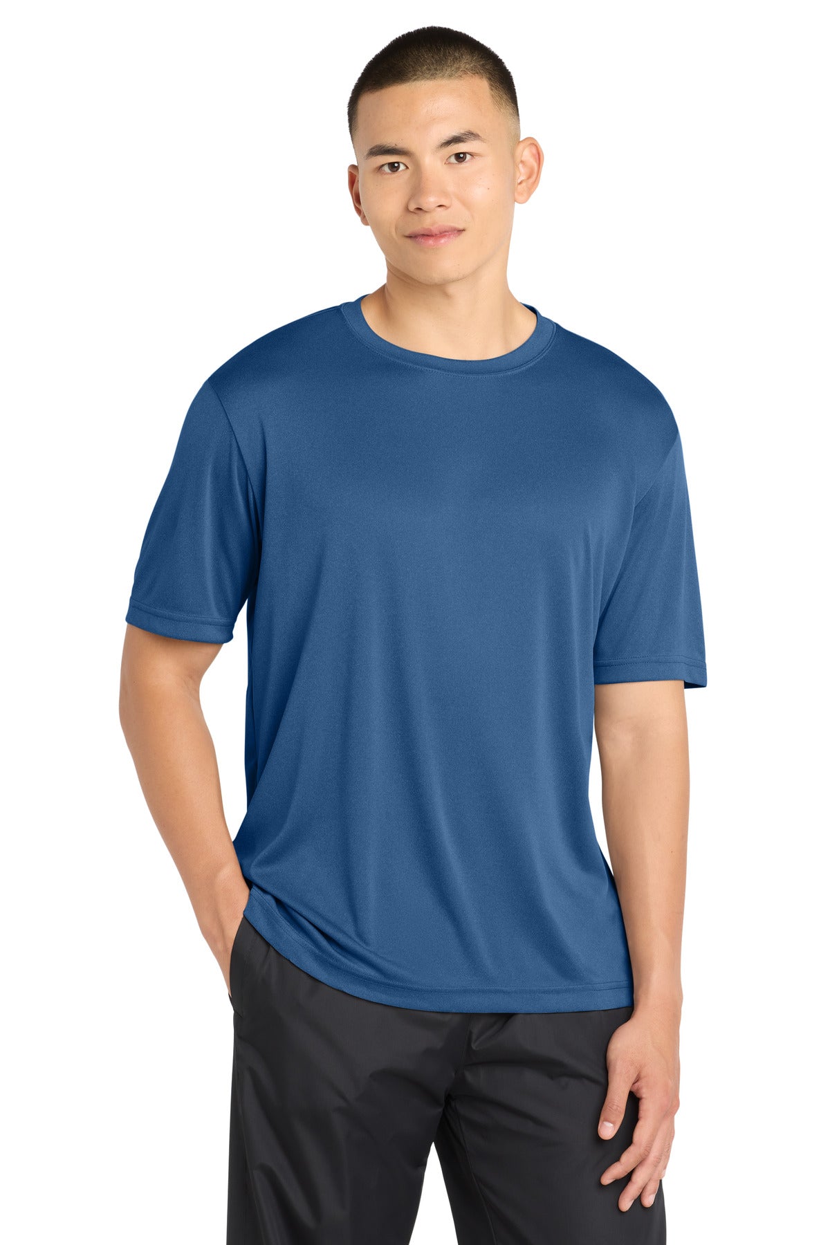 Custom logo Sport-Tek® PosiCharge® Competitor™ Tee. ST350 in True Royal Heather