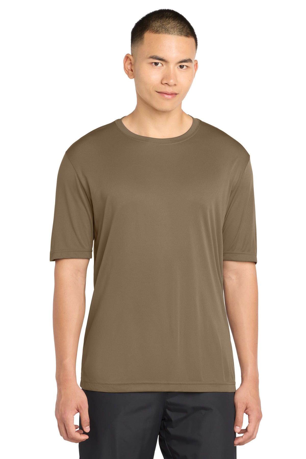 Custom logo Sport-Tek® PosiCharge® Competitor™ Tee. ST350 in Woodland Brown