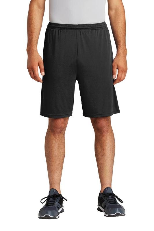 Custom logo Sport-Tek ® PosiCharge ® Competitor ™ Pocketed Short. ST355P in Black
