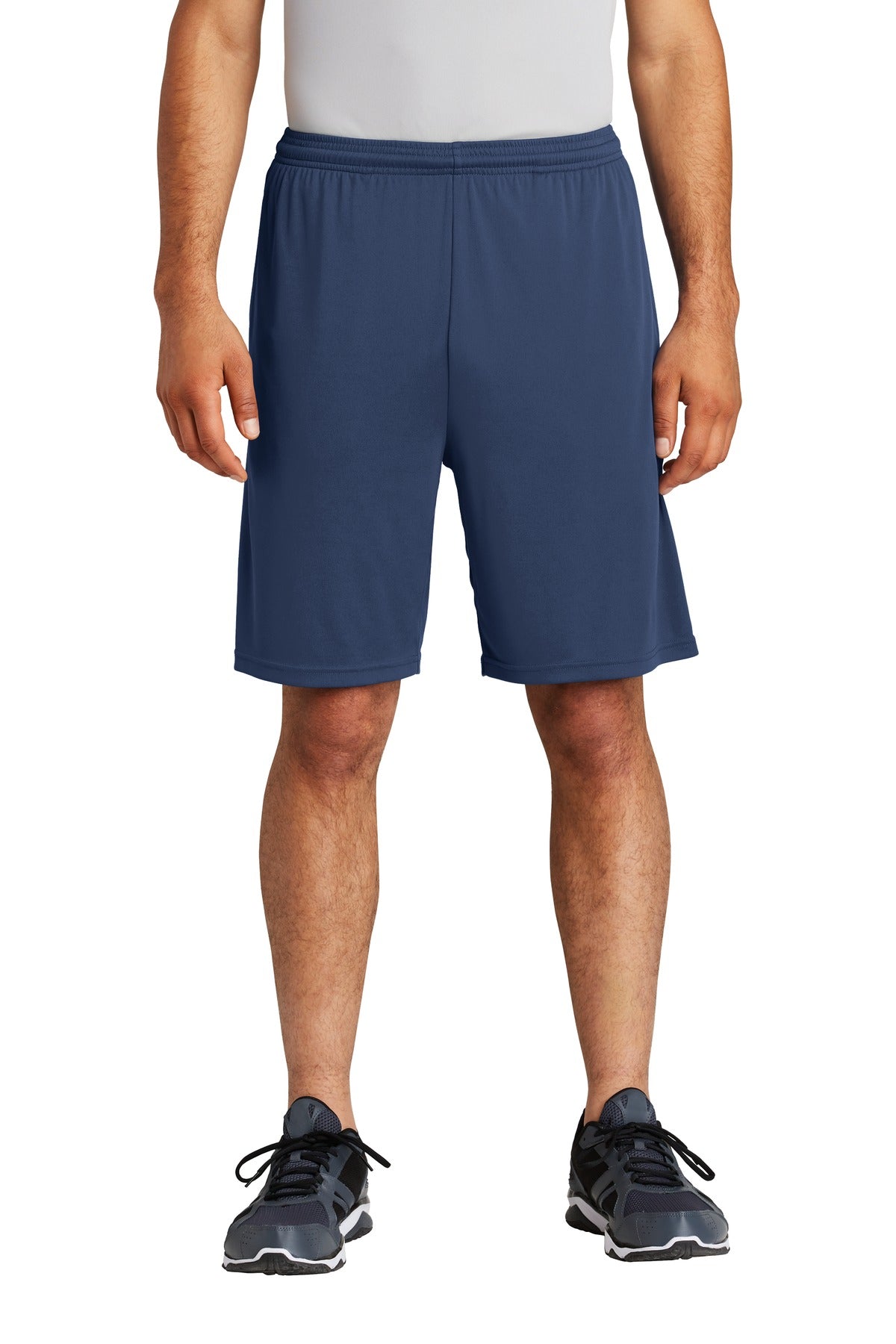 Custom logo Sport-Tek ® PosiCharge ® Competitor ™ Pocketed Short. ST355P in True Navy